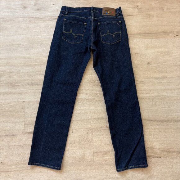 LRG Lifted Research Group Jeans Mens Dark Blue Denim Size 34 - Picture 3 of 13